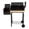 Outdoor Charcoal BBQ Grill Oil Drum Barbecue Patio Smoker Portable Wheels UK