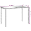 Gecheer Garden Table Dining Table Patio Bistro Tables with Glass Beige B4I7
