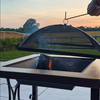 Outdoor Fire Pit Garden BBQ Patio Heater Storage Large Metal Table Log Burner