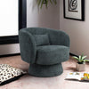 Knitted Velvet Swivel Cuddle Sofa Chair Single Tub Armchair Padded Seat w/Pillow
