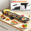 89x22CM Black Electric Griddle Extra Large Teppanyaki Grill w/Drip Tray