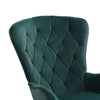 Retro Green Velvet Armchair Lazy Rocking Chair Living Room Bedroom Lounge Seat