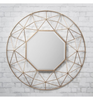 Mirror Large Round Wall Antique Vintage Gold Metal Frame Modern 3D Mirror 88.5cm