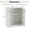 2-Door Modern Storage Cabinet Freestanding Buffet Cabinet Storage Organizer
