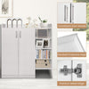 Shoe Cabinet Freestanding Shoe Rack Storage Organizer with Adjustable Shelves