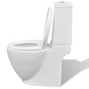 BaraSh Close Coupled Bathroom Toilet Modern Ceramic Space Saving Pan Soft A3E3