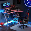 L-Shaped Gaming Desk Small Computer Desk Corner Gamer Desk w/Outlets & USB Ports