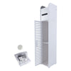 Bathroom Cabinet 1/2 Door Cupboard Unit Storage Free Standing White Furniture