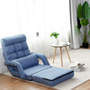 2 IN 1 Folding Lazy Sofa Lounger Floor Gaming Armchair Bed Recliner Adjustable