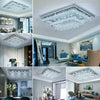 20-100cm Flush Mount Modern Square Ceiling Chandelier Crystal Light Lamp Pendant