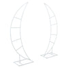 2pcs Moon Gate Wedding Party Arch Frame Moon-Shaped Iron Stand Backdrop Props UK