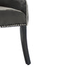 High Back Tufted Velvet Dining Chair Buttons Studded Side Chairs Restaurant Cafe