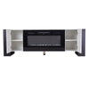 90inch TV Stand Cabinet Unit W/12LED Lights Insert 36" Electric Fireplace Heater