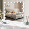 17 LED Hollywood Makeup Mirror Large Vanity Light Mirror with Dimmable LED Bulbs