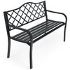Garden Patio Bench Loveseat Outdoor Decor Furniture Park Bench Chair w/Backrest