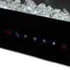 LED Fire Wall Mounted Electric Fireplace 70"inch Wall Insert Glass Logs Heater