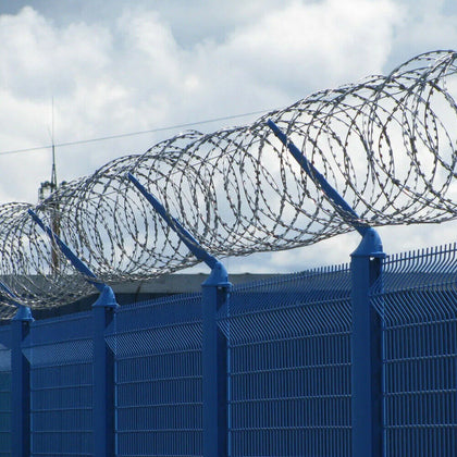 10m Razor Security Barbed Wire Coiled Concertina Type Barb Fence Fencing Garden