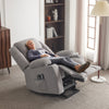 Electric Lift Rise Recliner Chair 8 Points Massage Armchair Sofa with Cup Holder
