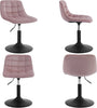 Dressing Table Stool Velvet Makeup Vanity Seat Dining Chair Metal Legs Rotatable