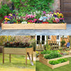Wooden Garden Planters Flower Plant Pot Window Box Raised Bed Basket Multi Shape