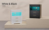 LED Nightstand Bedside Table Storage Cabinet with Charging Station & 2 Drawers