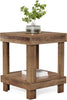 Tribesigns Side Table with Wooden Shelf, 50×50×65 cm Sofa Table & End Table