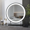 Round Hollywood Vanity Mirror With LED Touch 3 Lights Dressing Table Make-up