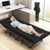 Single Folding Sleeping Bed Guest Bed Outdoor Portable Camping Cots w/ Mattress