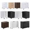 3/5 Drawer Mobile Filing Cabinets Printer Stand Pedestal Lockable Office Cabinet