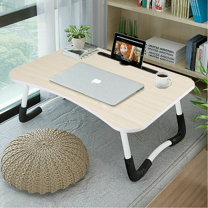 40X60cm Folding Laptop Table Bed Tray Portable Computer Breakfast Desk Stand
