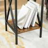 Vintage Industrial Side Table 1 Drawer Shelf Storage Unit Bedside Furniture Tall