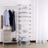 DIY Stackable 10x Plastic Tall Modular Cubes Drawer Shoe Rack Storage Cabinet
