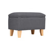 Footstool Fabric Linen Ottoman Bench Seat Foot Rest Stool Chair Storage Box
