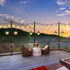 Indoor Outdoor Hanging Lighting Decoration String Light / Festoon Pole