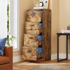 Lockable Filing Cabinet 4 Drawer Rustic Vertical Office Storage Cupboard Unit