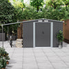 Metal Garden Tool Sheds 10 x8,8x8,8x6,8x4ft Outdoor Storage House WITH Open Shed