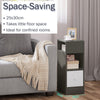 Bedside Table with Drawer Storage Nightstand Cabinet Tea Sofa End Table Bedroom