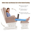 Nursing Glider Footstool Reclining Maternity Chair Rocking Chair Padded Cushions