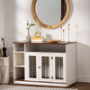 Dog Crate FurnitureDog Crate End Table w/ Iron Doors, Indoor End Table Sideboard