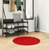 Rug HUARTE Short Pile Soft and Washable Red Ø 80 cm
