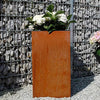 60cm Tall Metal Planter Garden Corten Steel Plant Flowers Pot Outdoor Trough Tub