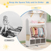 Kids Wardrobe Clothes Hanging Drawer Storage Cabinet Open Wardrobe Furniture New