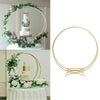 Round Metal Hoop Wedding Flower Stand Balloon Arch Rack Table Centrepiece Decor