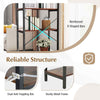 5-Tier Bookshelf Home Office Freestanding Display Rack-Coffee