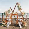 Rustic Farmhouse Triangle Wood Arch Wedding Garden Arbor Backdrop Stand Outdoor