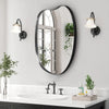 Framed Arched Mirror Wall Mounted Vanity Makeup Bedroom Glass Dressing Mirror