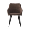 2 Pcs Dining Chairs Velvet/PU Cushion Backrest Seats Reception Armchairs Kitchen