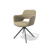 Modulax Julien 6585 Arlan Caramel Fabric Swivel Base Dining Chair RRP £579