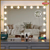 80x60cm Hollywood Mirror Dressing Table Desk Make up Mirrors with LED Light