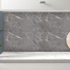 10X Grey Marble Effect PVC Wall Tile Sticker Self Adhesive Wallpaper Panels Deco
